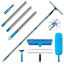 Window Squeegee?5 in 1 Bendable Head Window Squeegee for Home?61''Extension Poles?Bendable Head car Window Cleaner Tool?Squeegee for Shower