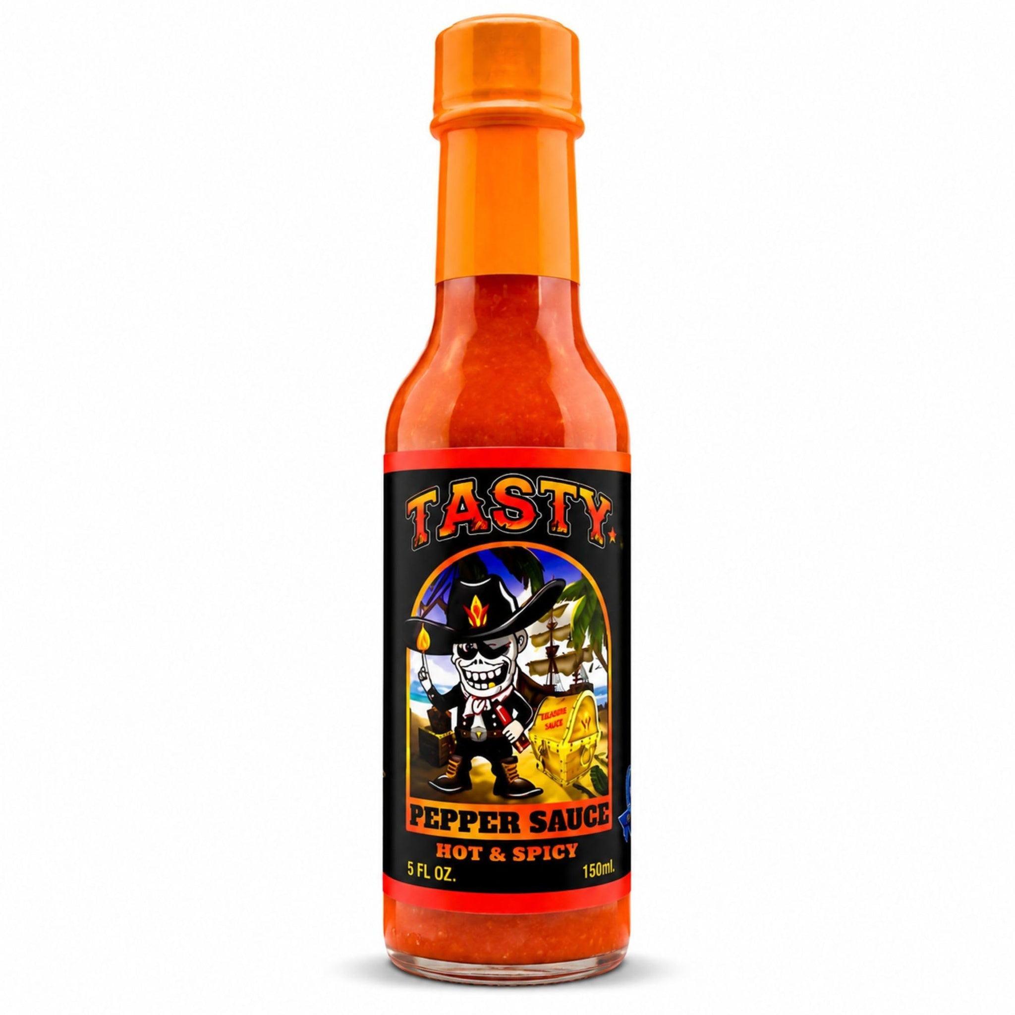 TASTY Pepper Sauce HOT & SPICY - Bold Caribbean Hot Sauce, Scotch Bonnet Pepper Blend, Flavor-Packed Gourmet Hot Sauce with Medium to Hot Heat