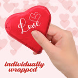 Chocolate Hearts, Milk-Chocolate, Mothers Day, Bulk, 18 Pack