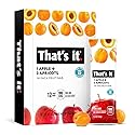 That's it. Apple + Apricot 100% Natural Real Fruit Bar, Best High Fiber Vegan, Gluten Free Healthy Snack, Paleo for Children & Adults, Non GMO No