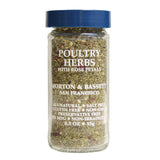 Morton & Bassett Poultry Herbs with Rose, 0.5 oz - Salt-Free, Non-GMO, Herb Blend for Chicken, Turkey & Stuffing