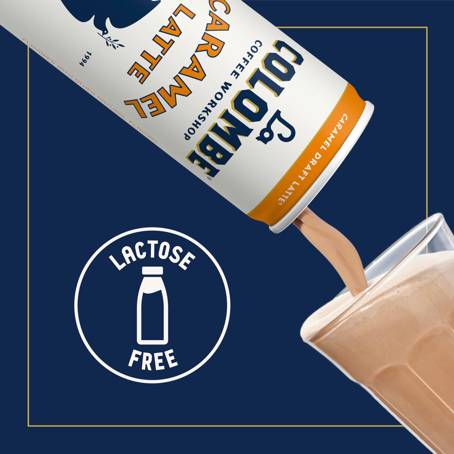 La Colombe Coffee, Caramel Draft Latte, 11 fl oz Cans (Pack of 12), Coffeehouse Quality Cold Brew, Specialty Grade Coffee Beans, Ready-to-Drink