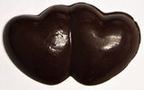 Sugar Free DARK Chocolate Double Hearts, .7 oz, individually wrapped (set of 5)