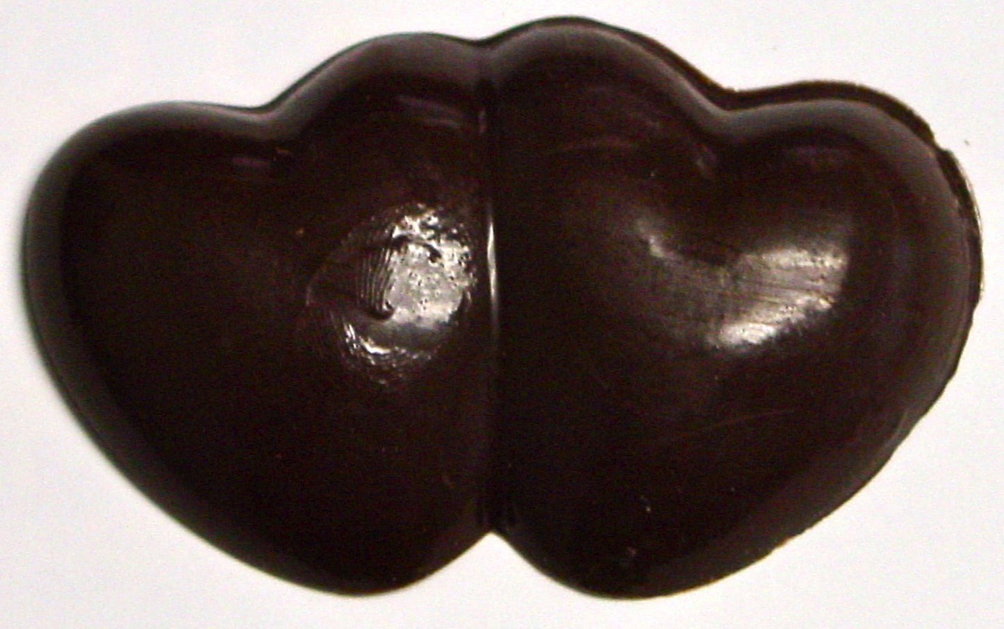 Sugar Free DARK Chocolate Double Hearts, .7 oz, individually wrapped (set of 5)