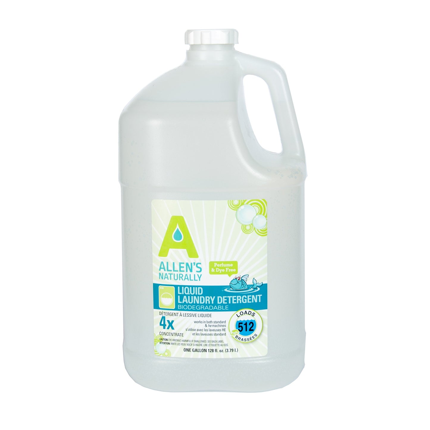 Allens Naturally Liquid Soap Laundry Detergent 1 Gallon/ 128 fl oz/ 3.78 Liters + Stink Out 1 quart/ 32 fl oz./ 946 ml + Dispensing Pump