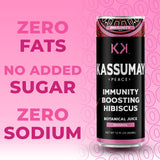 Kassumay Hibiscus Botanical Juice - Premium Plant-Based Wellness Beverage | Immune Support | Antioxidant-Rich | All-Natural | No Added Sugar| 12 Pack