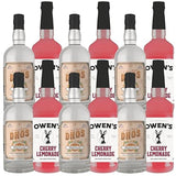 Dh?s Handcrafted Non-Alcoholic Orange 6 Pack w 6 Pack Owen’s Mixers Cherry Lemonade - Keto-Friendly, Zero Sugar, Zero Calories, Zero Proof - 750 ML