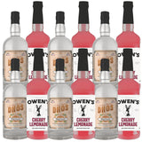 Dh?s Handcrafted Non-Alcoholic Orange 6 Pack w 6 Pack Owen’s Mixers Cherry Lemonade - Keto-Friendly, Zero Sugar, Zero Calories, Zero Proof - 750 ML