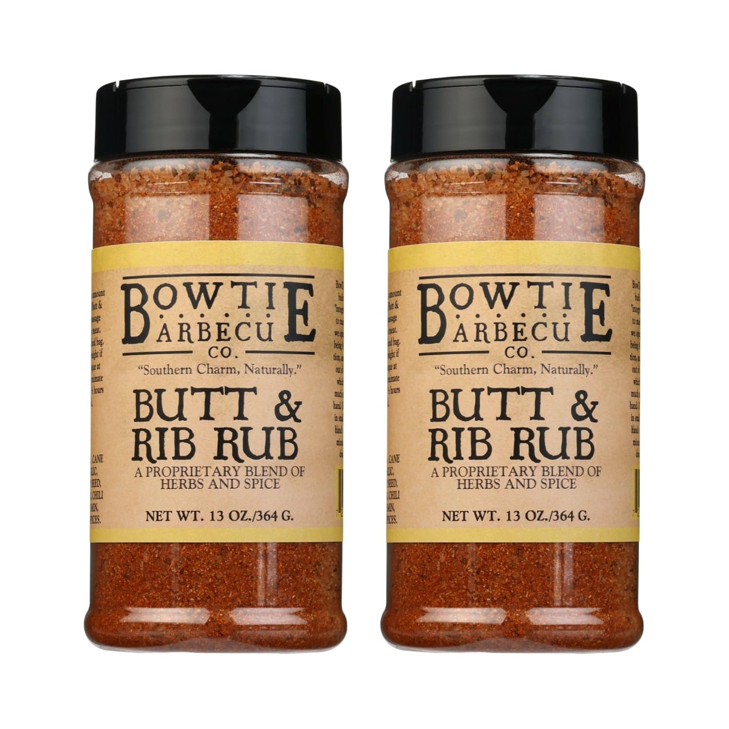 Bowtie Butt and Rib Rub, Dry Barbecue Spice Blend, Seasoning Mix Barbecue Spice Blend, Butt and Rib Seasoning, Premium BBQ Rub for Ribs, Steak