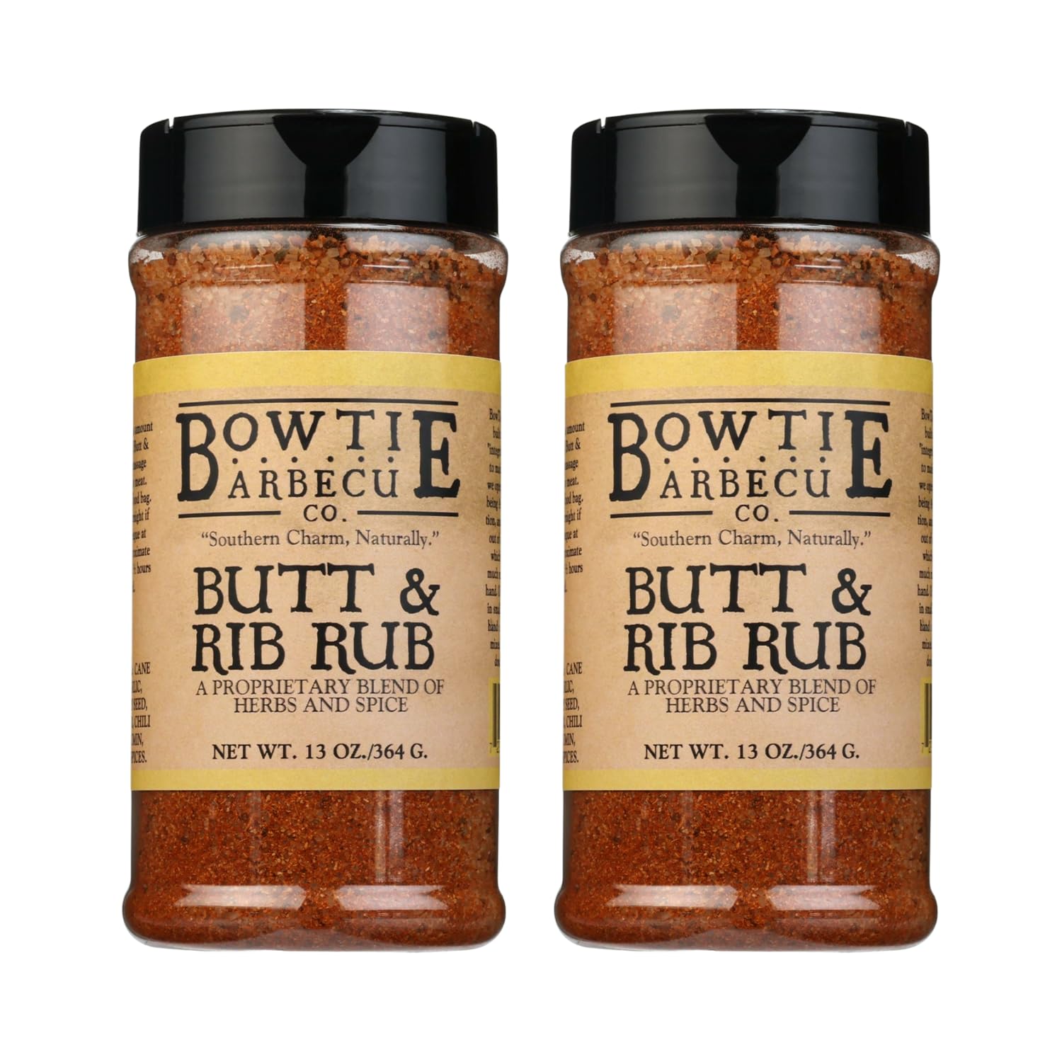 Bowtie Butt and Rib Rub, Dry Barbecue Spice Blend, Seasoning Mix Barbecue Spice Blend, Butt and Rib Seasoning, Premium BBQ Rub for Ribs, Steak