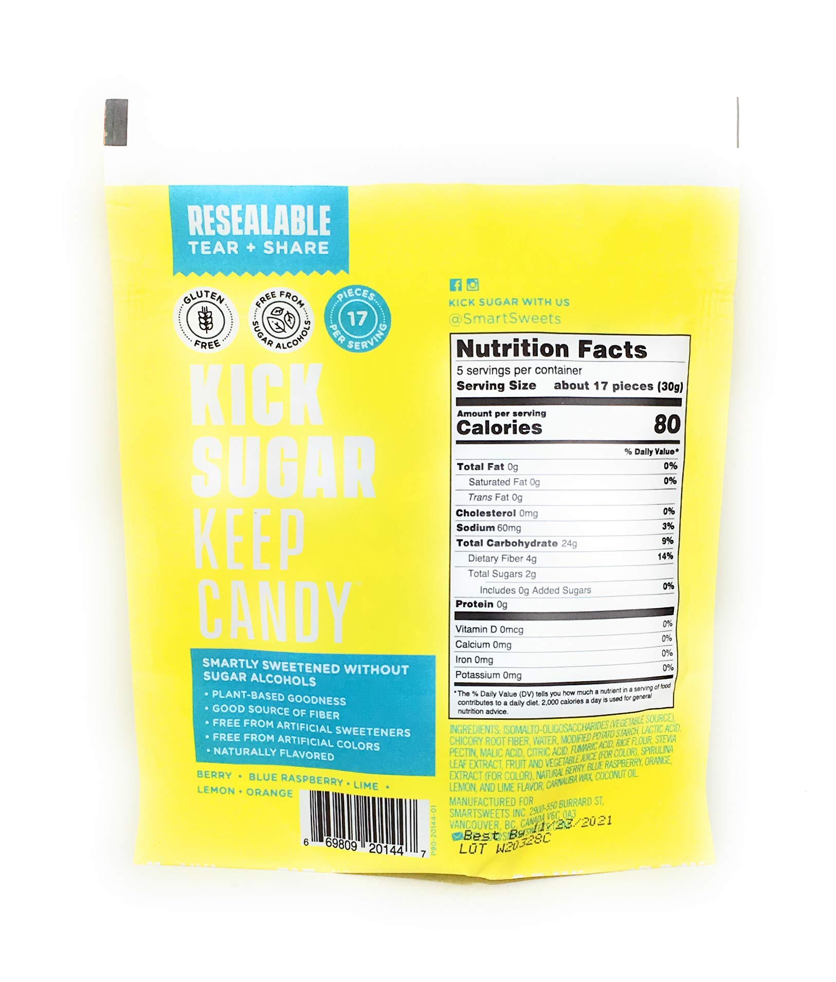 SMART SWEETS Sour Blast Buddies, 5.3 OZ