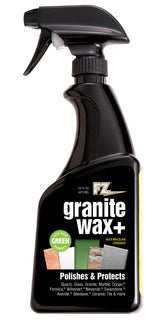 Granite Wax Plus - Granite Cleaner & Polish, Hard Water Stain Remover, Kitchen, and Bathroom Cleaner - Streak-Free Shine, Carnauba Wax, Banana Scent