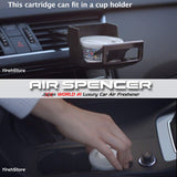 Air Spencer Cartridge 3x Squash (A9) and 2x Clear Squash (A24) scent, Heavy Duty, Last Long, JDM Eikosha Japan Car Air Freshener