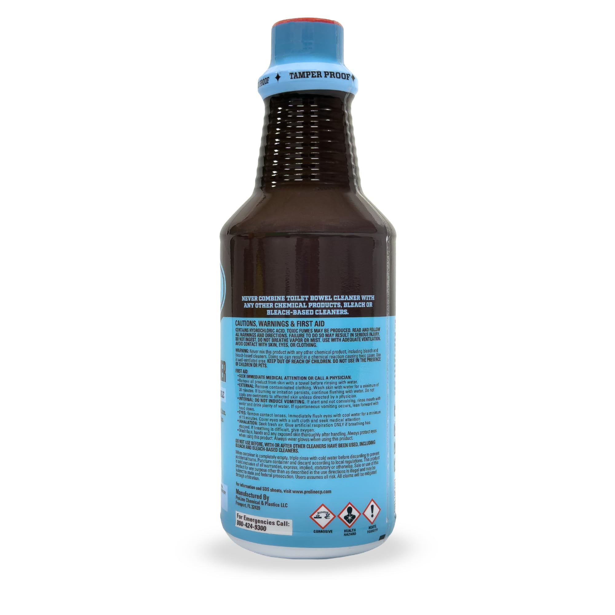 Santeen Professional Toilet Bowl Cleaner - 6 Pack (32oz Bottles) - Heavy Duty Rust, Lime & Scale Remover - Restores Porcelain Finish - Industrial