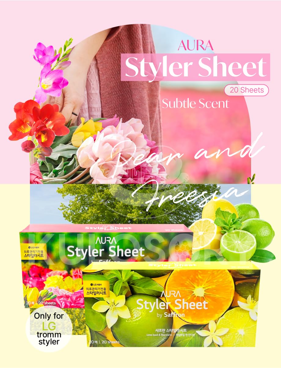 KULOSORY LG Styler Sheets 20 Sheets (Freesia + Lime basil)