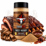 Sweet Hickory BBQ Rub - Brown Sugar Pork & Rib Seasoning | Smoky Hickory Flavor for Juicy, Tender Meat | Grill, Smoker & BBQ Rub | Runnin Wild Foods