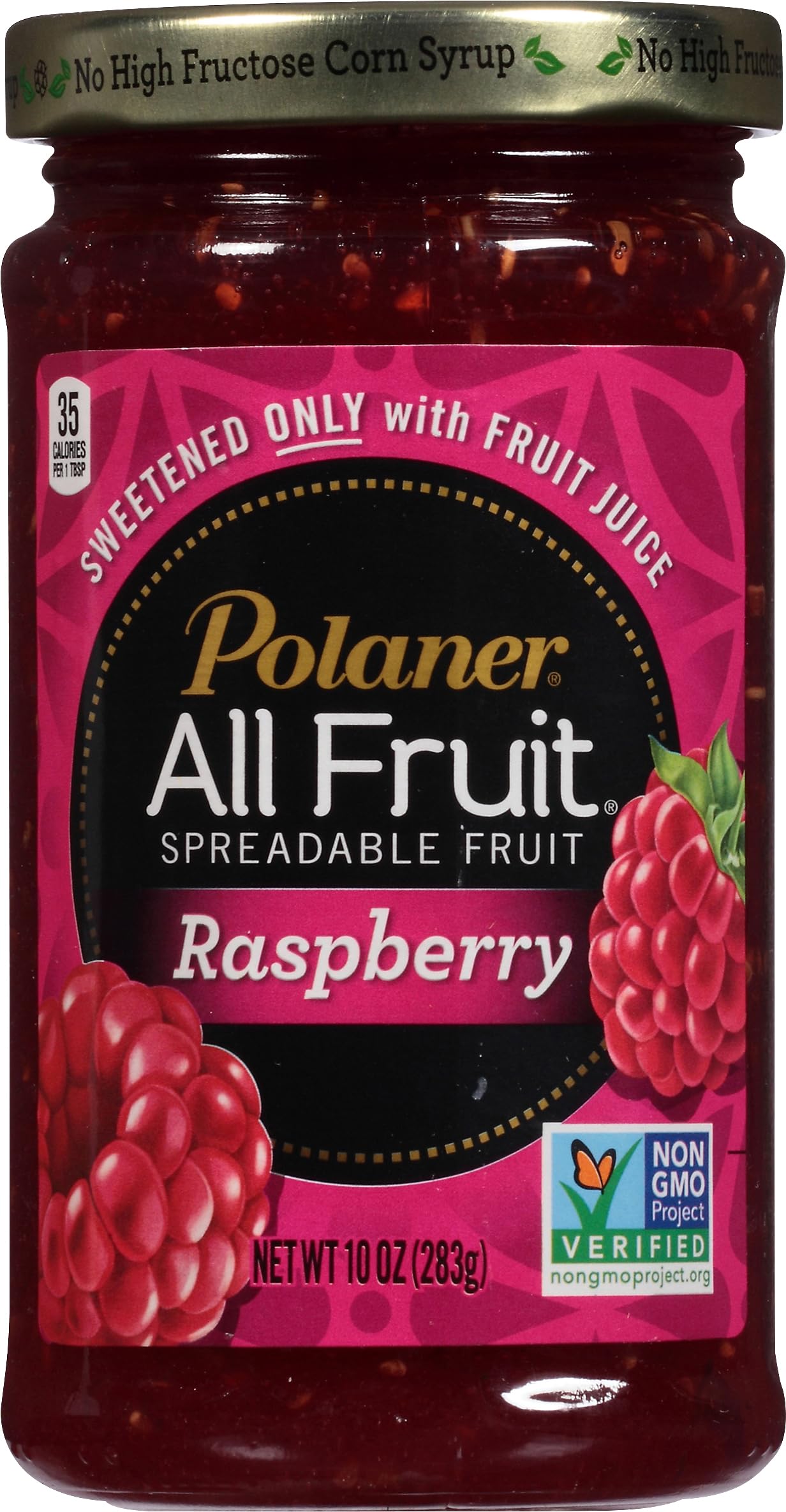 Polaner All Fruit Spreadable Fruit, Red Raspberry, 10 Ounce