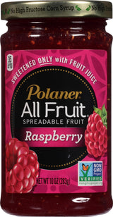 Polaner All Fruit Spreadable Fruit, Red Raspberry, 10 Ounce