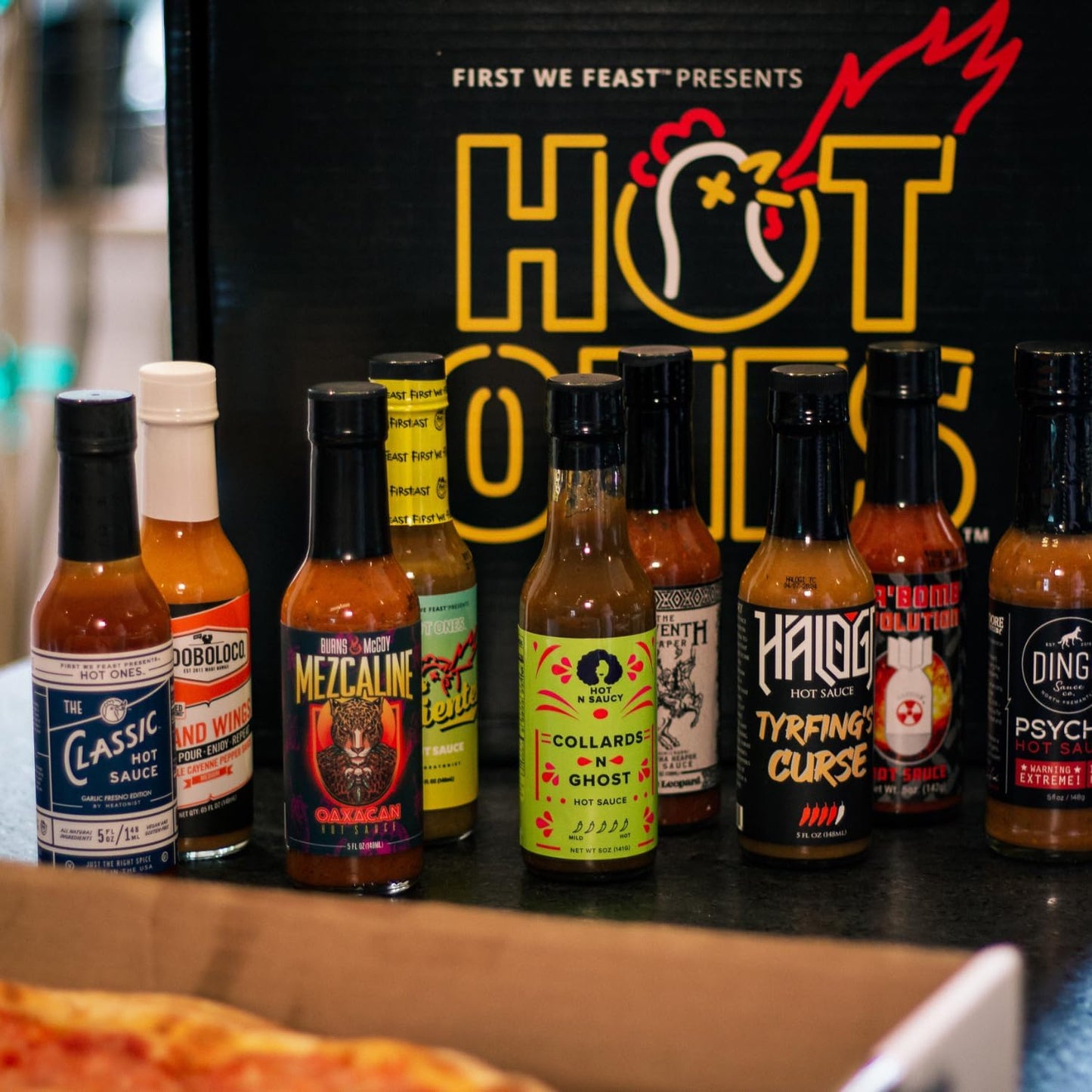 Hot Ones The Classic Garlic Fresno Edition Hot Sauce Made With Natural Ingredients & Bold Flavors From Fresno Chile Peppers & Extra Garlic, 5 fl oz