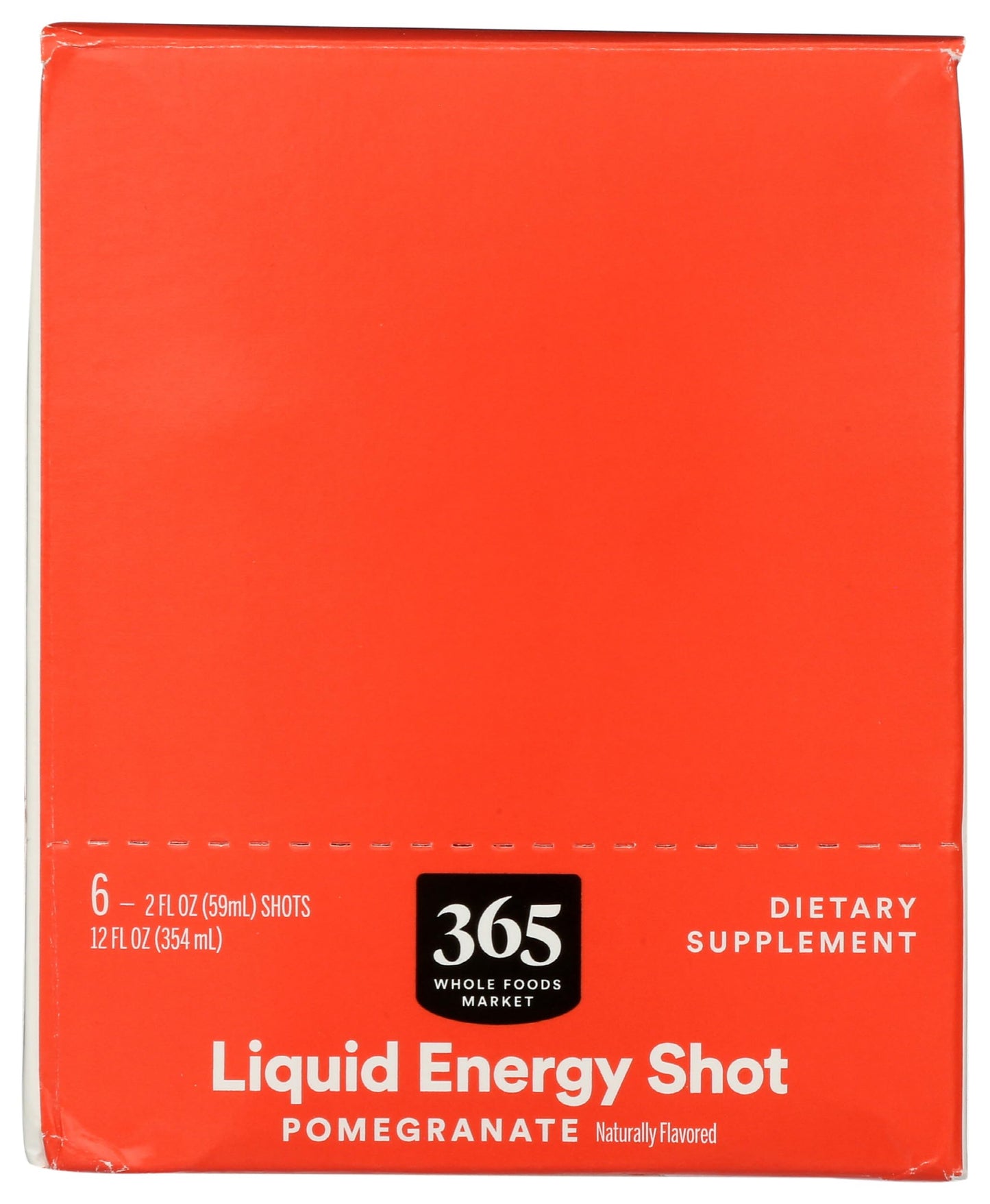 365 by Whole Foods Market Pomegranate Energy Shot, 2 Fl Oz, 6 Count