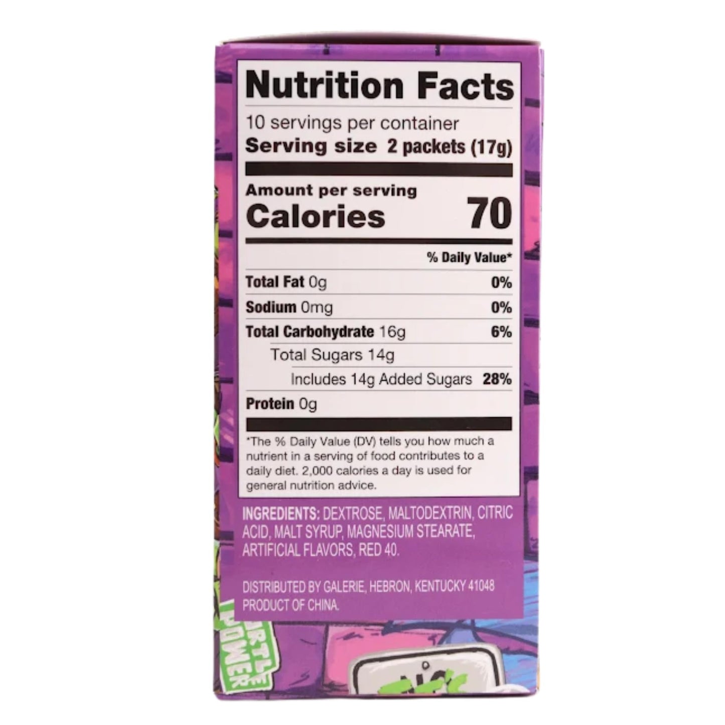 Teenage Mutant Ninja Turtles TMNT Candy Sticks and Dipping Powder, Strawberry Flavored Birthday Party Favors, 20 Pouches