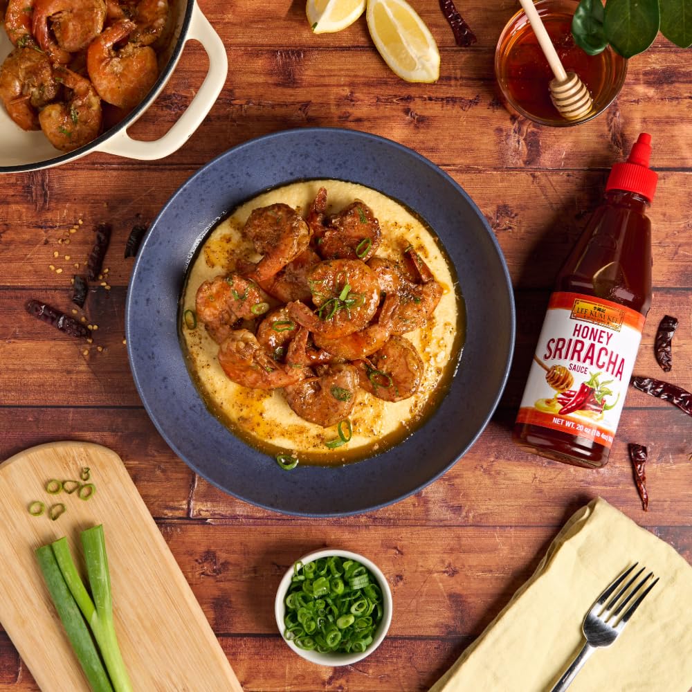 Lee Kum Kee Honey Sriracha Sauce (20 oz - 2 Pack), Sweet and Spicy Flavor, Perfect for Marinades, Dips, Glazes, Stir-Fry, Drizzles, Sauces, Burgers