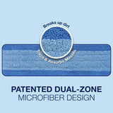 Bona Mop Microfiber Cleaning Pad for Hardwood & Hard Surface Floors - Value 3-Pack - For Use With Bona Mops - Dual Zone Cleaning