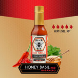 Black Bee The Stinger Combo Hot Sauce Gift Set (2 Pack) - Mango Menace Carolina Reaper & Honey Basil Red Habanero - Extreme Heat Artisan Hot Sauce