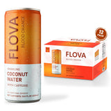 Flova Blood Orange Energy Drink, All Natural, Electrolytes and Minerals from Coconut Water, 4 Simple Easy to Pronounce Ingredients, 99% Juice, Pack