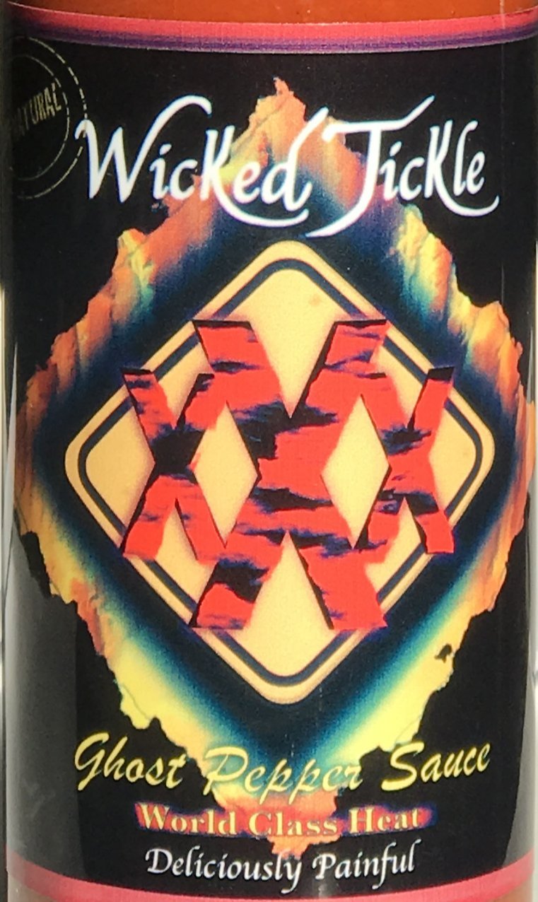 Ghost Pepper Hot Sauce Wicked Tickle XXX Chipotle Extra Hot World's Hottest Hot Sauce Gift Wax Sealed Wings