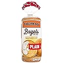 Thomas' Plain Bagels, 6 count, (3.0 oz each), 9g Protein, Kosher Original Bagels, 18 oz Bag