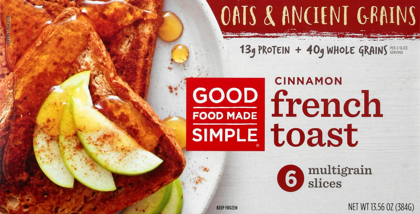 Good Food Made Simple, Cinnamon French Toast, 13.56 Ounce
