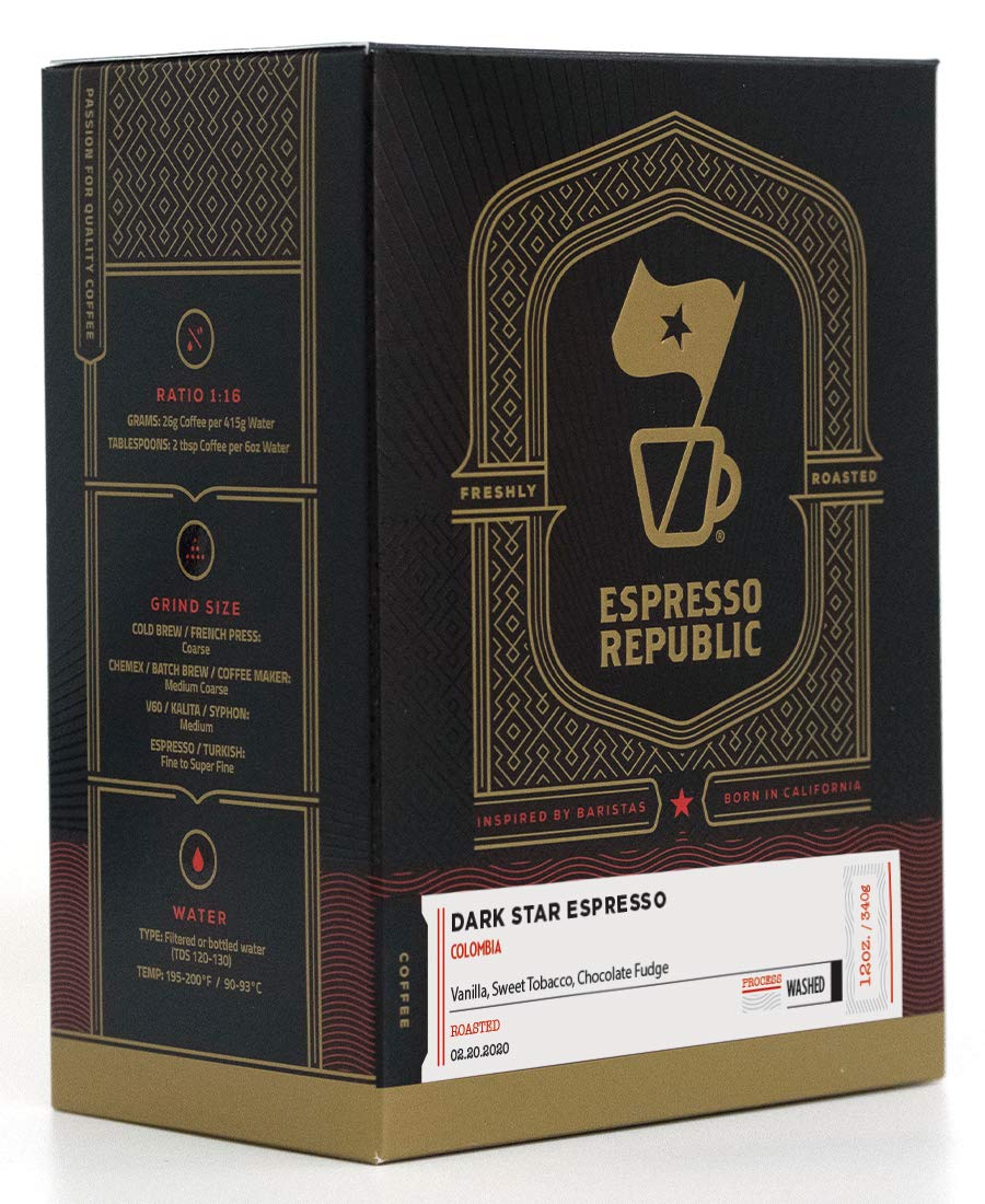 Espresso Republic - Dark Star Espresso - Specialty Coffee - 12oz Whole Bean