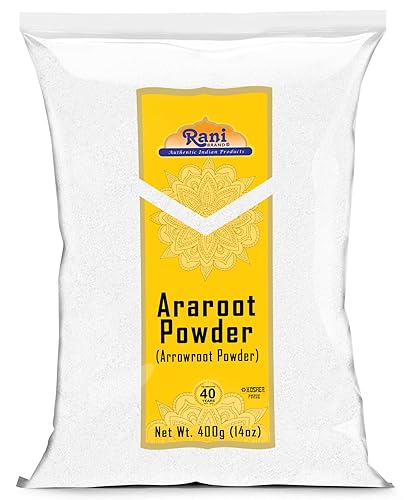 Rani Araroot (Arrowroot) Powder, Starch 14oz (400g) ~ All Natural | Gluten Friendly | No Color | Vegan | NON-GMO | Kosher | Indian Origin