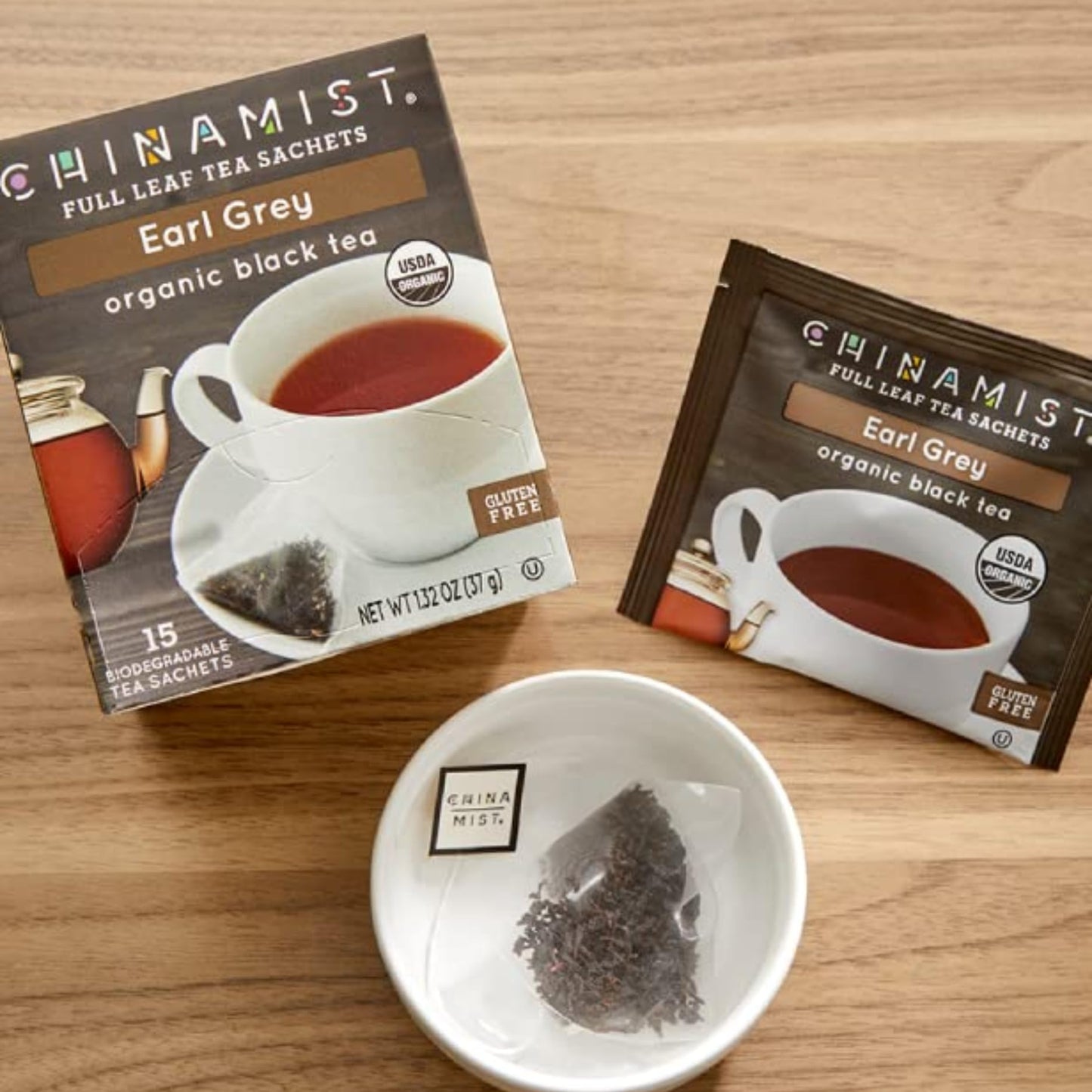 China Mist Organic Black Tea, Earl Grey (1 box)