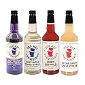 Top Hat Sober Curious Mixology Combo Kit - Mocktail Mixer Gift Set - Extra Spicy Ginger Beer Syrup, East India Tonic Syrup, Ruby Go Wild Paloma