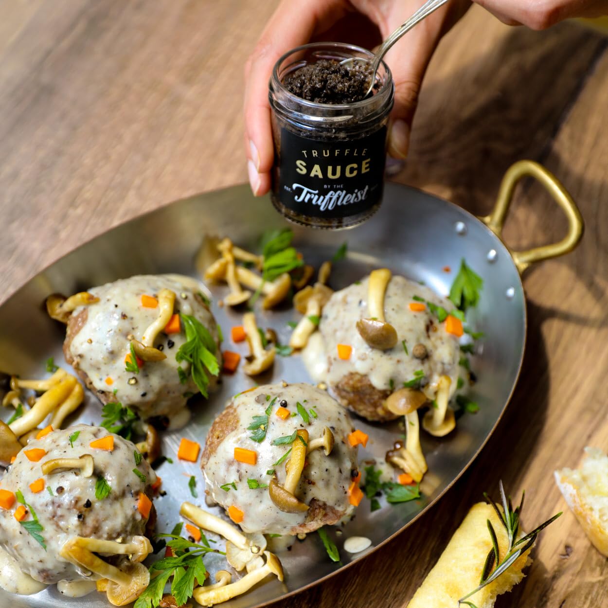 The Truffleist Truffle Sauce - Gourmet Black Truffle Tapenade with Mushrooms & Olives - 3.2 oz