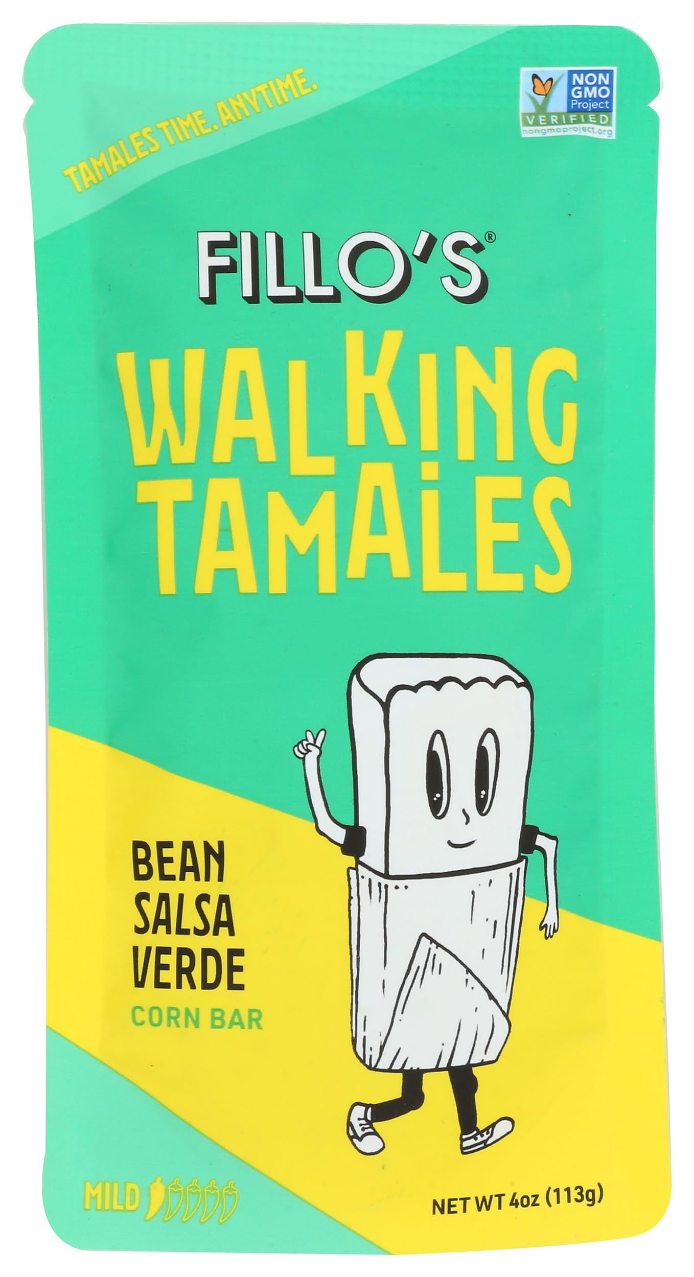 Fillos Bean Salsa Verde Walking Tamales, 4 OZ