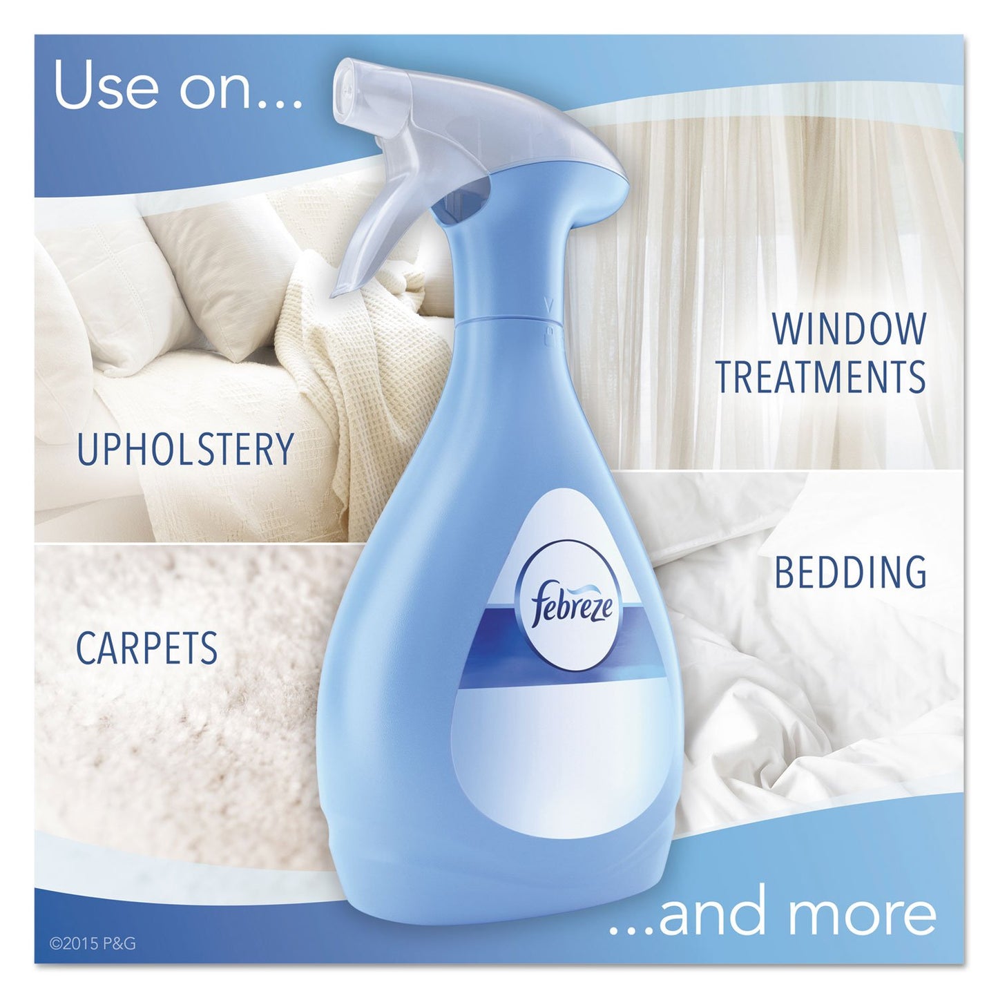 Tide 19760 Spring & Renewal Febreze Air Freshener, Trigger Spray Dispenser, 27 oz, 4-5 Ph