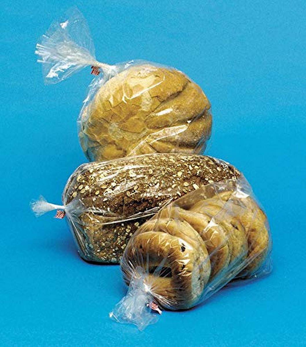 LK Packaging 8" x 4" x 18" 1 mil LDPE Gusset Plastic Bags, Pack of 1000