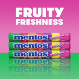 Mentos Chewy Mint Candy Roll, Rainbow Mint Candies, 14 Pieces Per Roll, 15 Count Party Pack
