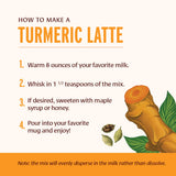 Banyan Botanicals Turmeric Milk - Organic Turmeric Latte Mix with Ashwagandha & Cardamom - Instant Caffeine Free Golden Milk with Maple Sugar - 4.3