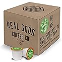 Real Good Coffee Company - Single Use Coffee Pods - Organic Dark Roast Coffee - K-Cup Compatible including Keurig 2.0 Brewers - Recyclable Cups