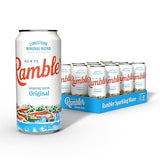 AUTX RAMBLER Sparkling Water, Texas Limestone Mineral Blend, Original Natural Flavor, 16-Ounce Tallboy Cans, 12-Pack