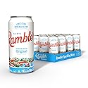 AUTX RAMBLER Sparkling Water, Texas Limestone Mineral Blend, Original Natural Flavor, 16-Ounce Tallboy Cans, 12-Pack