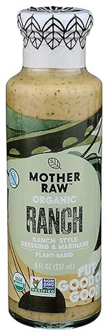 Mother Raw, Dressing Marinade Ranch Organic, 8 Fl Oz