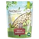 Food to Live Raw Cashews, 8 Ounces Deluxe Whole Nuts, Unsalted, Unroasted Fancy Snack, Size W-320, Kosher, Vegan, Bulk, A good source of Magnesium