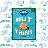 Blue Diamond Almonds, Pecan Thins Gluten Free Cracker Crisps perfect for Snacking, 4.25 oz