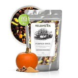 Nelson's Tea Pumpkin Spice Loose Leaf Tea - Cut & Sifted Black Tea Loose Leaf with Cinnamon, Cloves, Ginger, Cardamom, Orange Peel, and Peppercorns (2