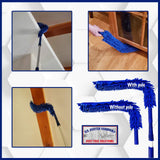 Webster Cobweb Duster and Spider Web Kit, Reach High Ceilings 18 To 20 Foot With Extension Pole and 3 Multi Use Heads